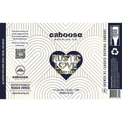 Caboose Brewing Rustic Love Hazy IPA