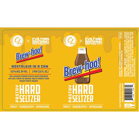 Captain Lawrence / Evil Twin Brew-hoo! Pastry Hard Seltzer