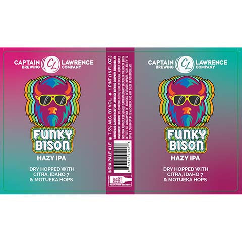 Captain Lawrence Funky Bison Hazy IPA