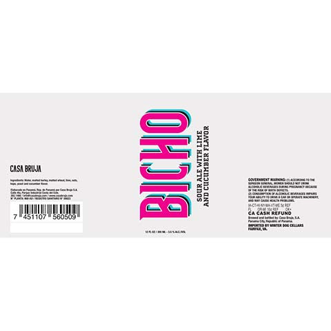Casa Bruja Bicho Sour Ale