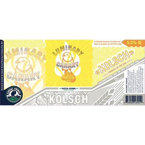 Casual Animal Luminary Canary Kolsch
