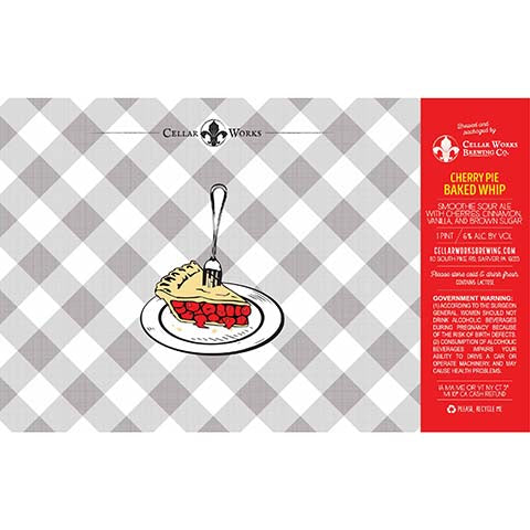 Cellar Works Cherry Pie Baked Whip Smoothie Sour Ale