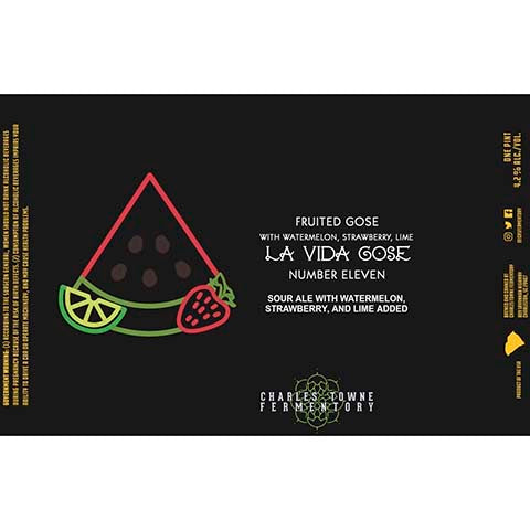 Charles Towne Fermentory La Vida Gose Number Eleven Sour