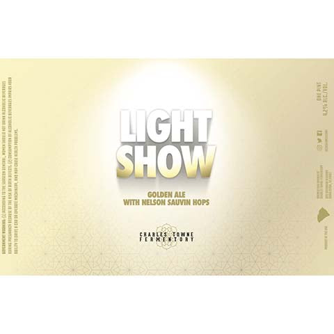 Charles Towne Light Show Golden Ale