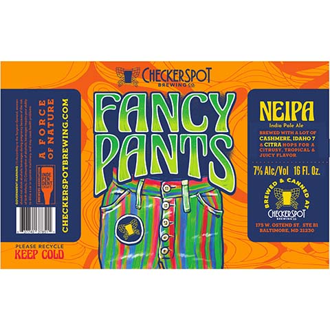Checkerspot Fancy Pants NEIPA