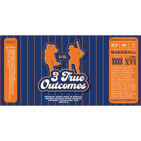 Cigar City 3 True Outcomes Imperial Stout