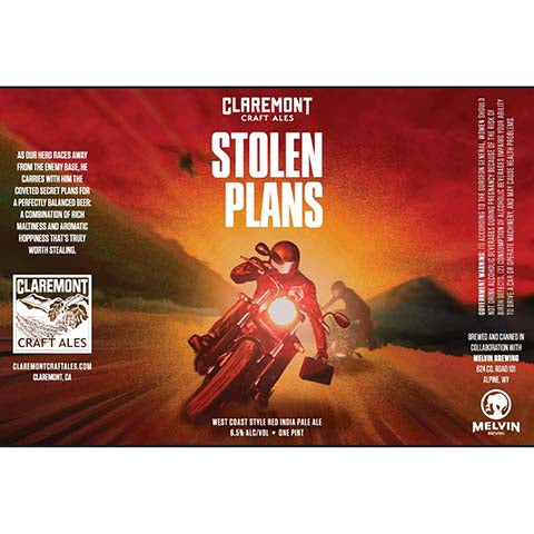 Claremont Craft Ales/Melvin Stolen Plans