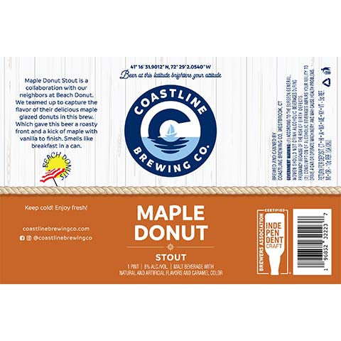 Coastline Maple Donut Stout