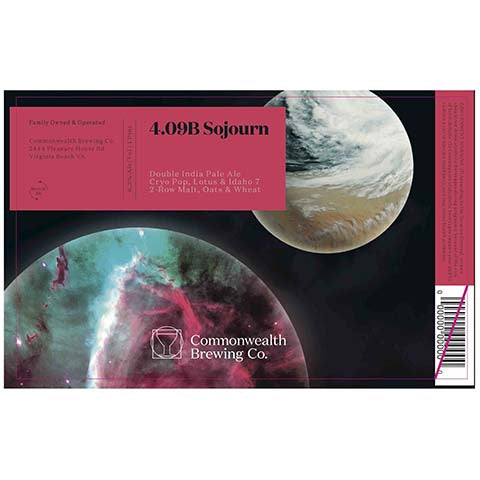 Commonwealth 4.09B Sojourn DIPA