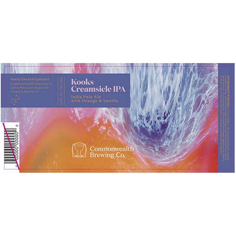Commonwealth Kooks Creamsicle IPA