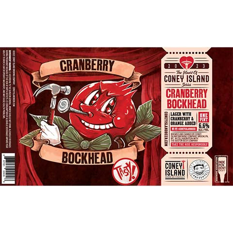 Coney Island Cranberry Bockhead Lager