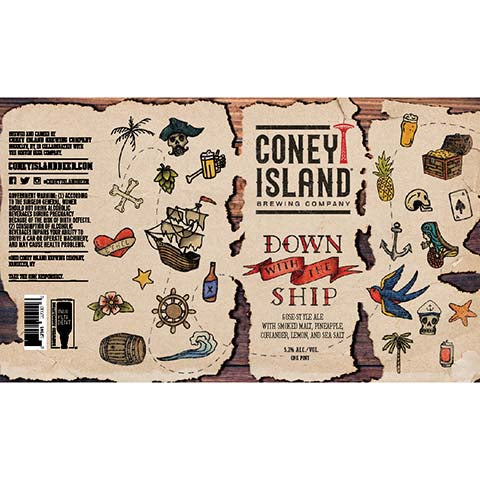 Coney Island Down With The Ship Gose Style Ale