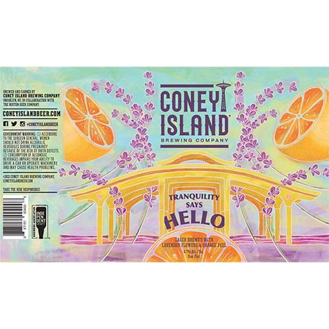 Coney Island Tranquility Says Hello Lager