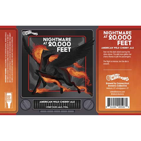 Connecticut Nightmare At 20,000 Feet American Wild Cherry Ale