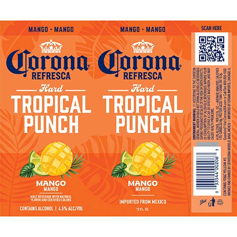 Tropical 　英語版 Corona Refresca Hard Tropical Punch (Mango) – CraftShack - Buy