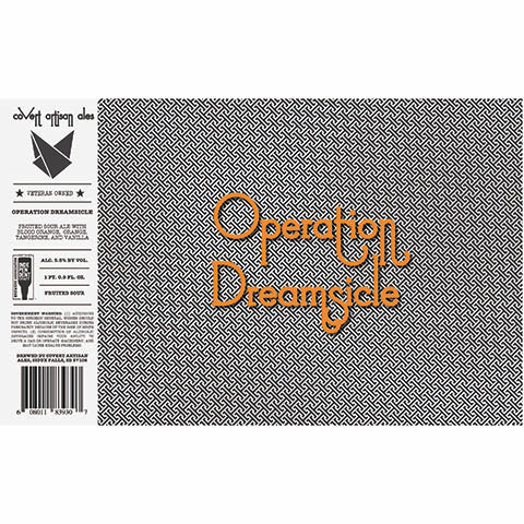 Covert Artisan Operation Dreamsicle Fruited Sour Ale