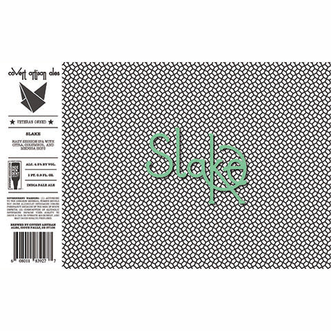 Covert Artisan Slake Hazy Session IPA