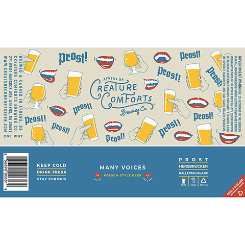 Creature Comforts Many Voices Kolsch