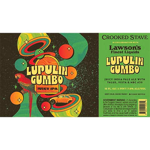 Crooked Stave Lupulin Gumbo Juicy IPA