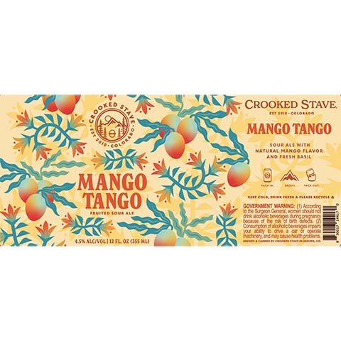 Crooked Stave Mango Tango Sour – CraftShack - Buy Craft Beer Online.