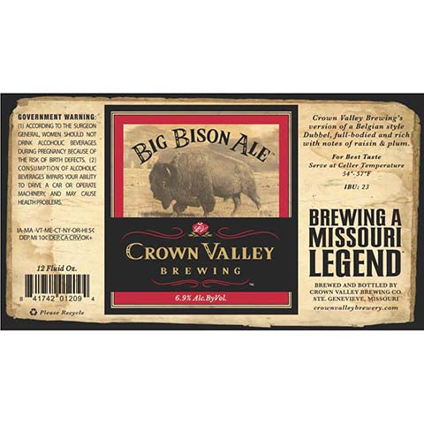 Crown Valley Big Bison Ale