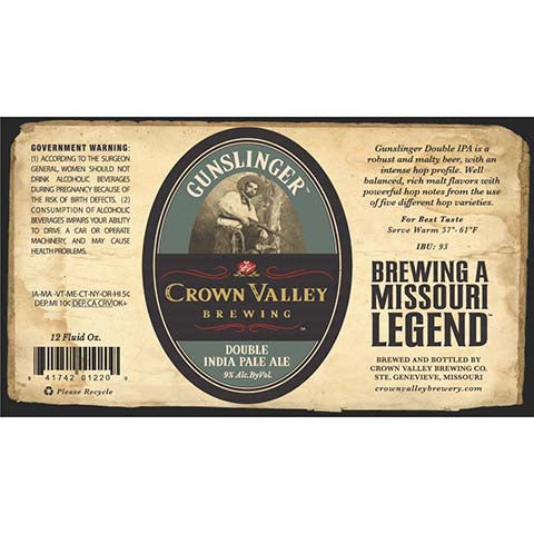 Crown Valley Gunslinger DIPA