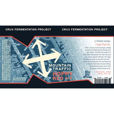 Crux Mountain Traffic Hoppy Red Ale