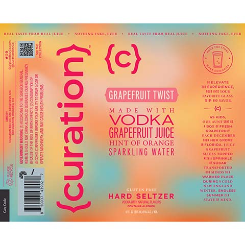 Curation Grapefruit Twist Hard Seltzer