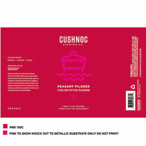 Cushnoc Peasant Pilsner Italian Pilsner