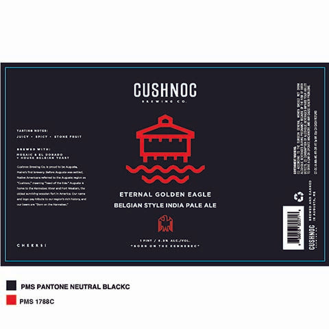 Cushnoc Eternal Golden Eagle Belgian IPA