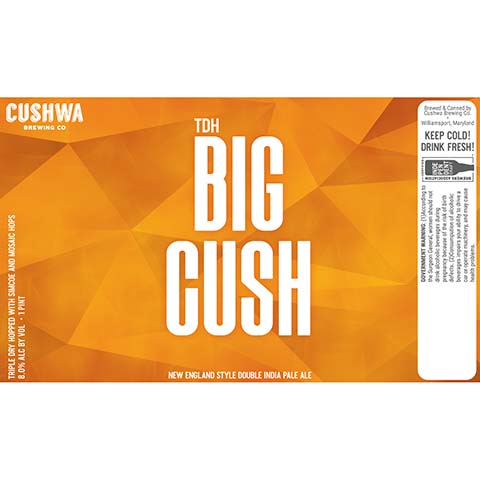 Cushwa Triple Dry Hopped Big Cush New England Style DIPA