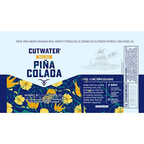 Cutwater Bali Hai Pina Colada