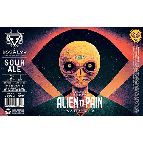 DSSOLVR Alien to Pain Sour Ale – CraftShack - Buy craft beer online.