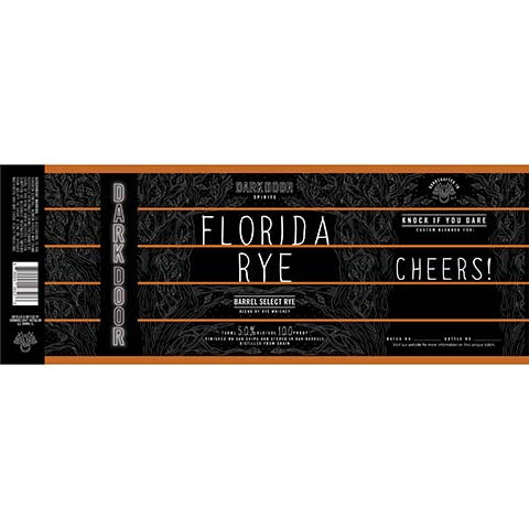 Dark Door Florida Rye Whiskey