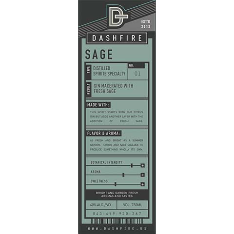 Dashfire Sage Liqueur