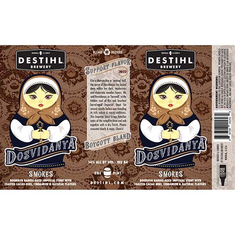 Destihl Dosvidanya S'mores Imperial Stout
