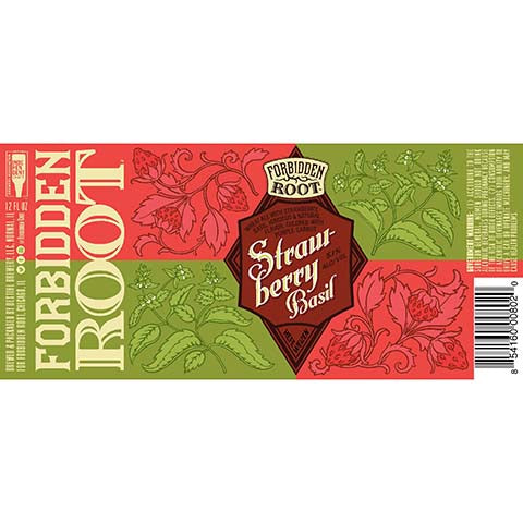 Destihl Forbidden Root Strawberry Basil Hefeweizen