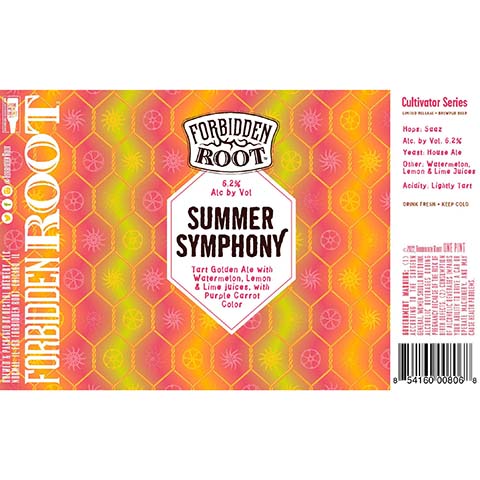 Destihl Forbidden Root Summer Symphony Tart Golden Ale