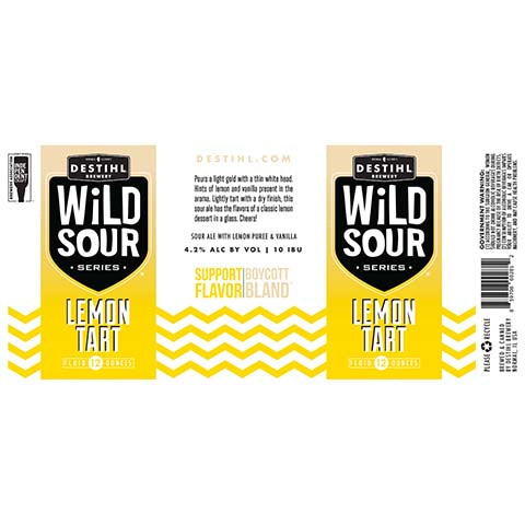 Destihl Wild Sour Series Lemon Tart Sour Ale