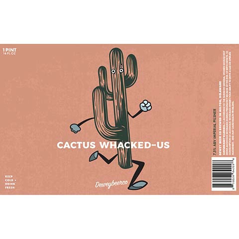 Dewey Beer Cactus Whacked-Us Imperial Pilsner
