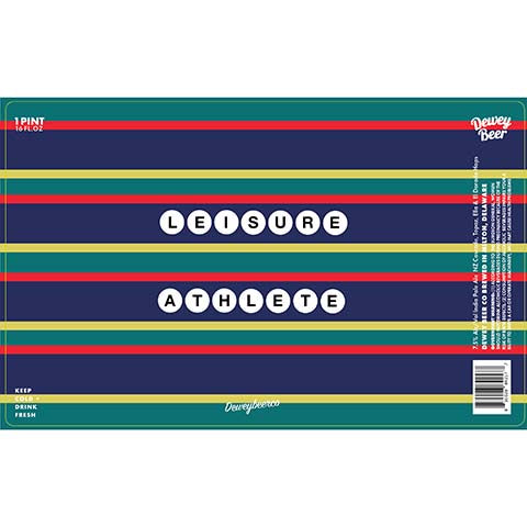 Dewey Beer Leisure Athlete IPA