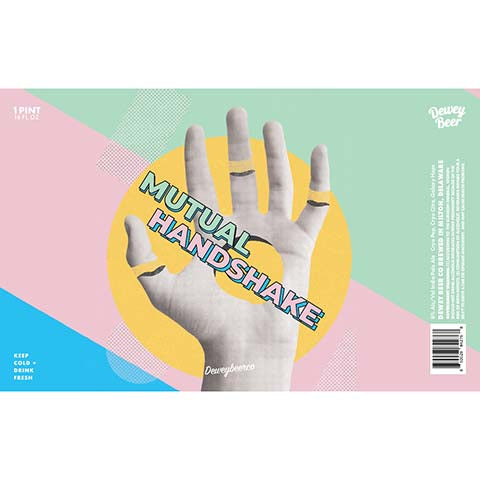 Dewey Beer Mutual Handshake IPA