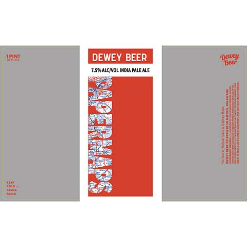 Dewey Beer Papermaps IPA