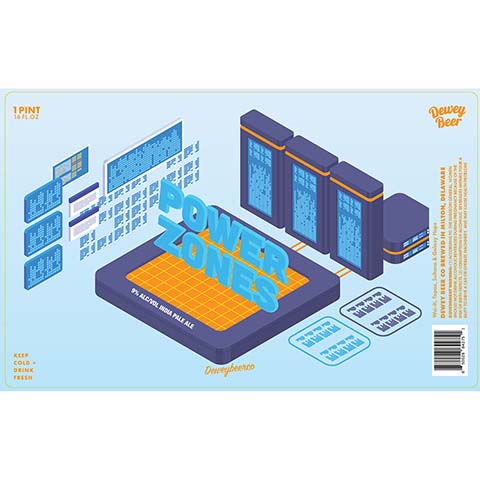 Dewey Beer Power Zones IPA