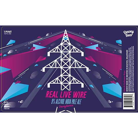 Dewey Beer Real Live Wire IPA