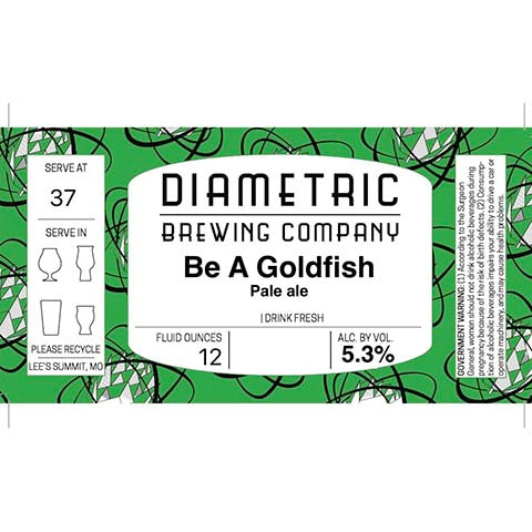 Diametric Be A Goldfish Pale Ale