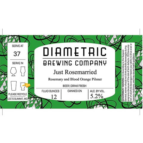 Diametric Just Rosemarried Pilsner