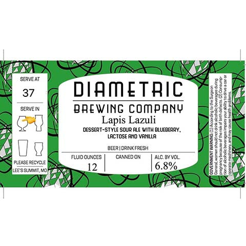 Diametric Lapis Lazuli Sour Ale