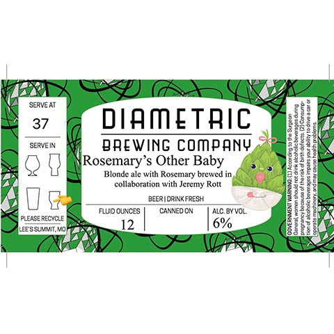 Diametric Rosemary's Other Baby Blonde Ale