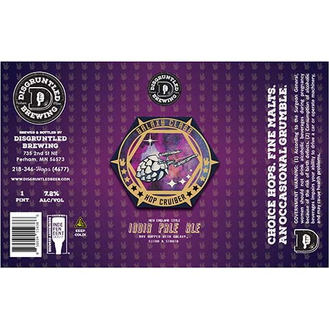 Disgruntled Galaxy Class Hop Cruiser IPA